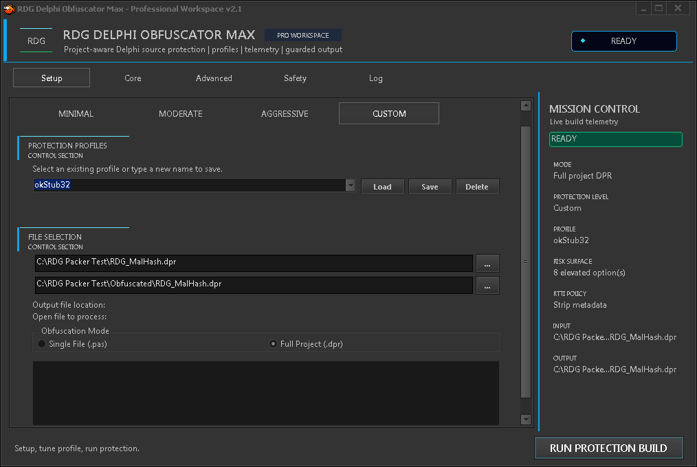 RDG Delphi Obfuscator screenshot